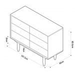Fuurn SE3437 Zen Petite 置物櫃 (天然櫻桃木)